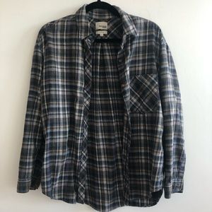 Wilfred Free Aritzia Flannel Button Up Shirt Sz S